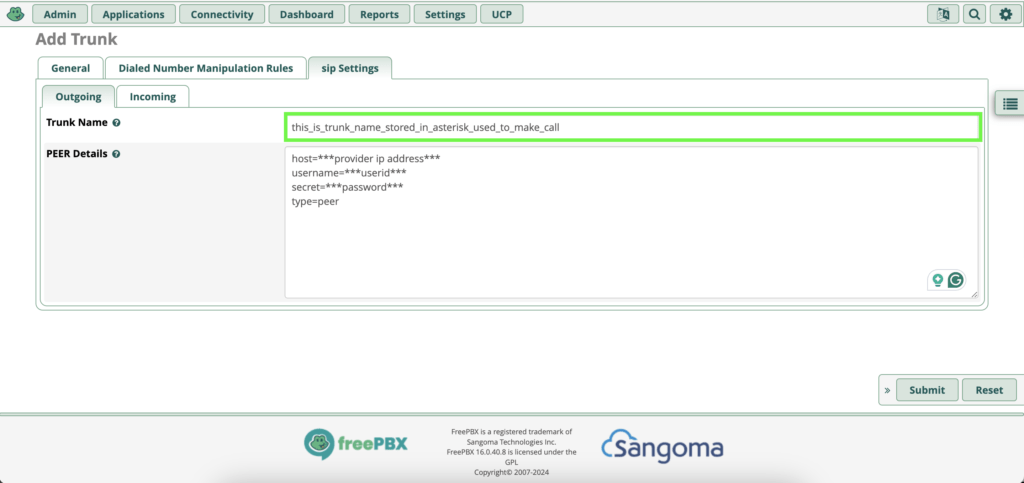 chan_sip sip settings tab FreePBX